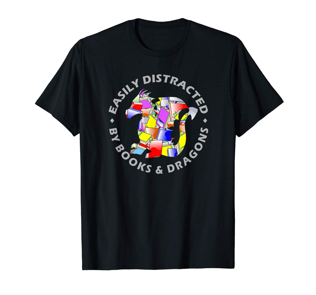 Easily Distracted Dragons Books Fairy T-Shirt - Unique Graphic for Adults - T-Shirt, Sweatshirt, Hoodie
