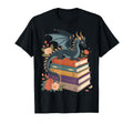 Whimsical Dragon Book Lovers Fantasy T-Shirt - Novelty Apparel Unisex - T-Shirt, Sweatshirt, Hoodie