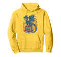 Dragon And Books Bookworm Reading Hoodie - Unique Graphic Men Women - T-Shirt, Sweatshirt, Hoodie
