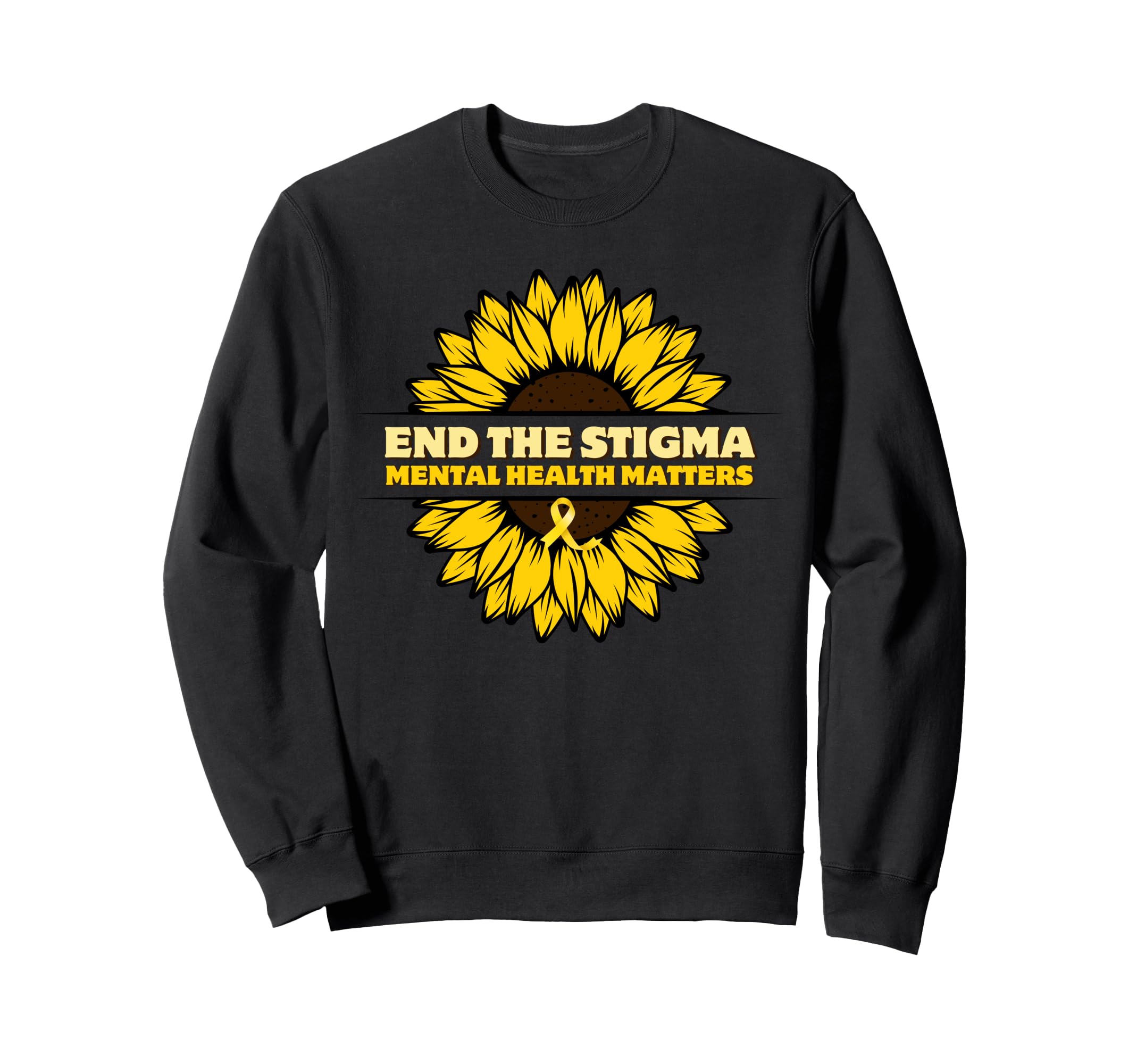 End Stigma Mental Health Matters Sweatshirt - Trendy Graphic for Adults - T-Shirt, Sweatshirt, Hoodie