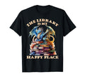 Library Is My Happy Place Dragon Teacher T-Shirt - Trendy Graphic Unisex - T-Shirt, Sweatshirt, Hoodie
