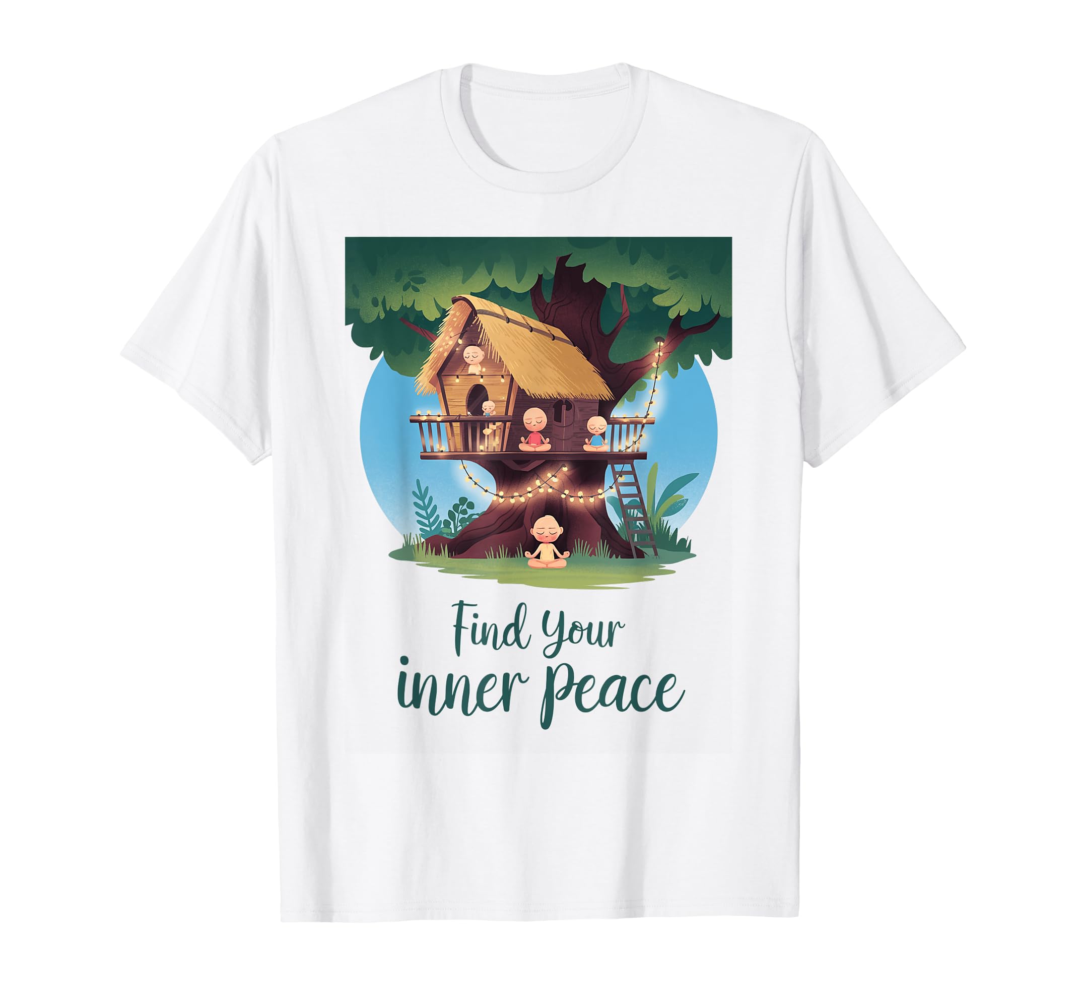 Inner Peace Meditation Mindfulness T-Shirt - Casual Everyday Wear Unisex - T-Shirt, Sweatshirt, Hoodie