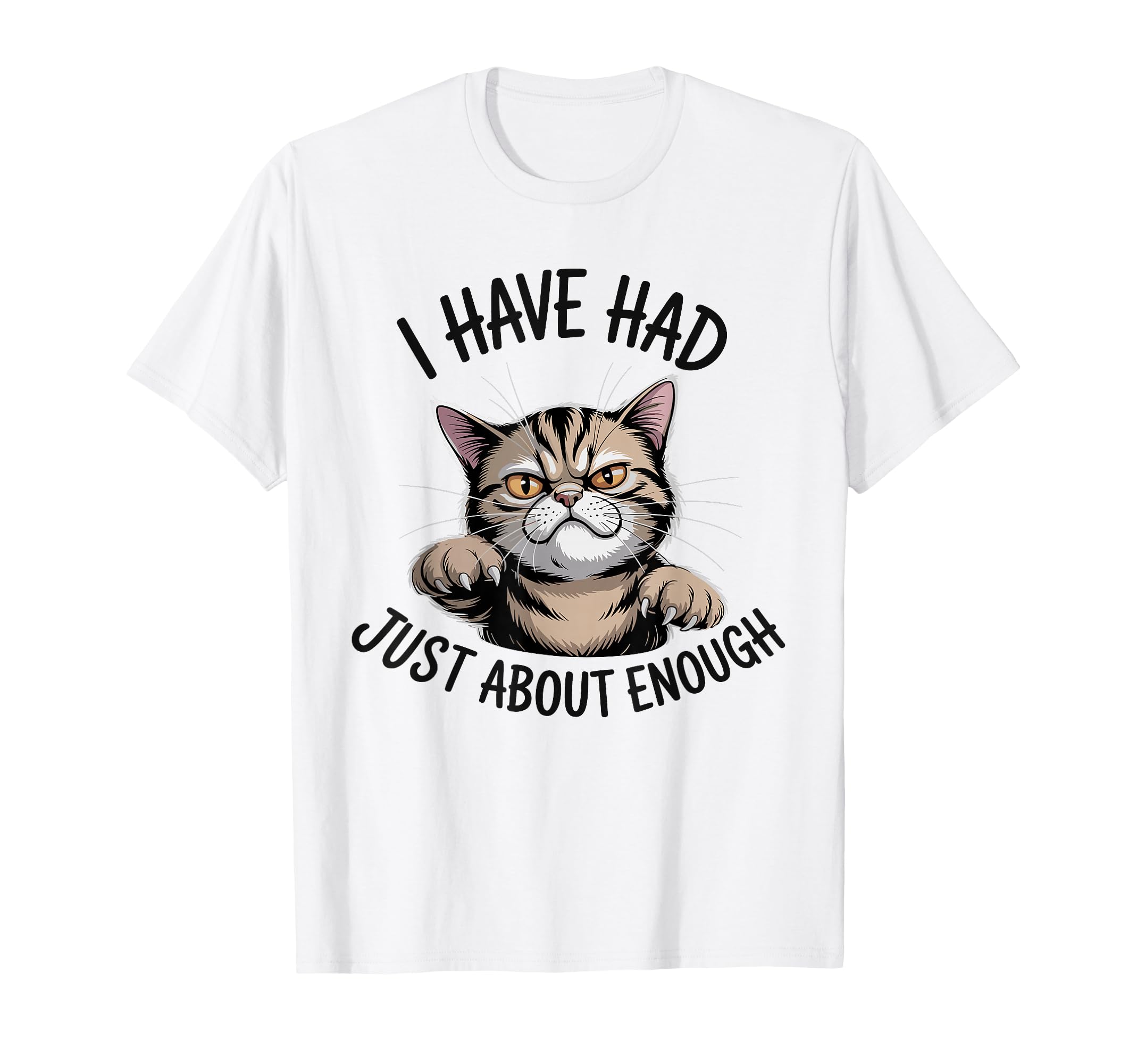 I Have Had Just About Enough Cat T-Shirt - Casual Everyday Wear Men Women - T-Shirt, Sweatshirt, Hoodie