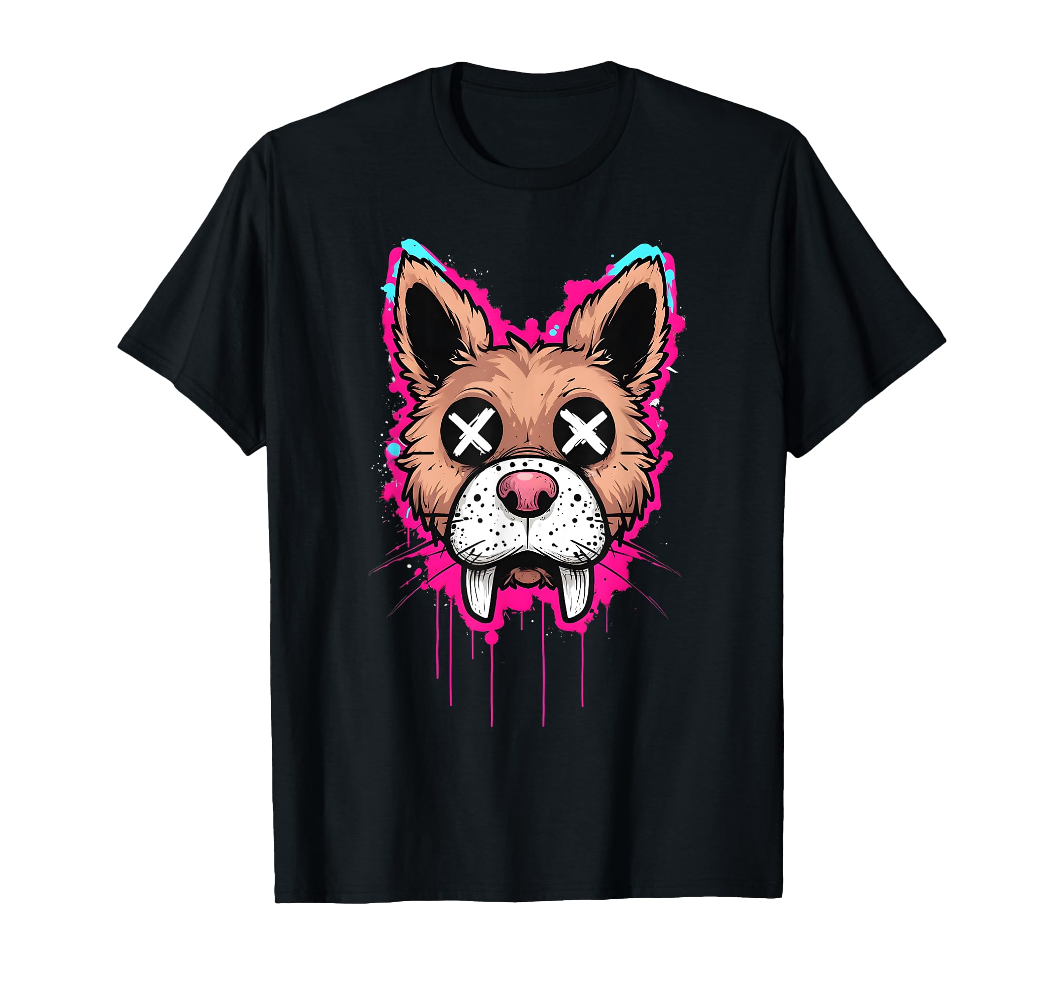 Scary Horror Dog T-Shirt - Novelty Apparel Men Women - T-Shirt, Sweatshirt, Hoodie