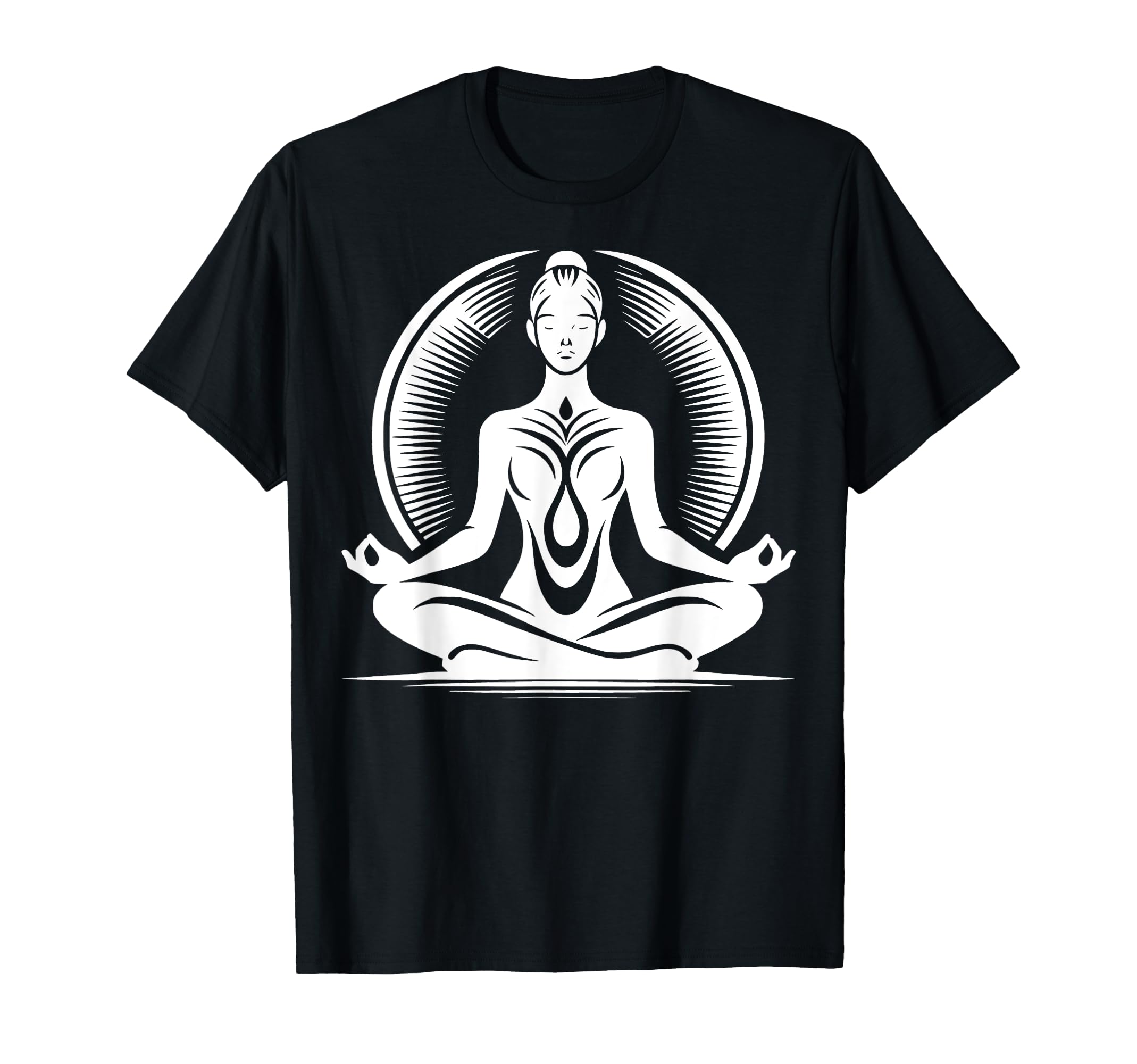Elegant Meditative Figure Adults T-Shirt - Casual Everyday Wear Unisex - T-Shirt, Sweatshirt, Hoodie