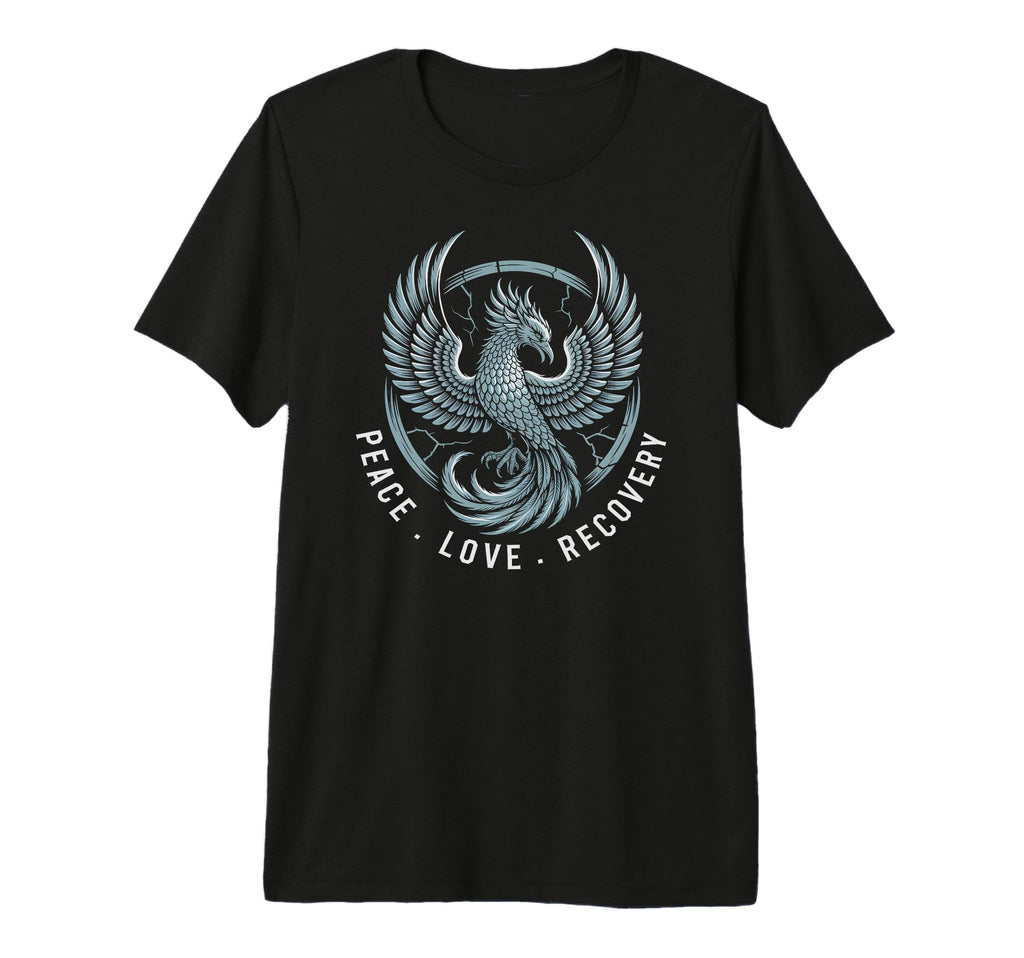Peace Love Recovery Crew Counseling Pta T-Shirt - Novelty Apparel Unisex - T-Shirt, Sweatshirt, Hoodie