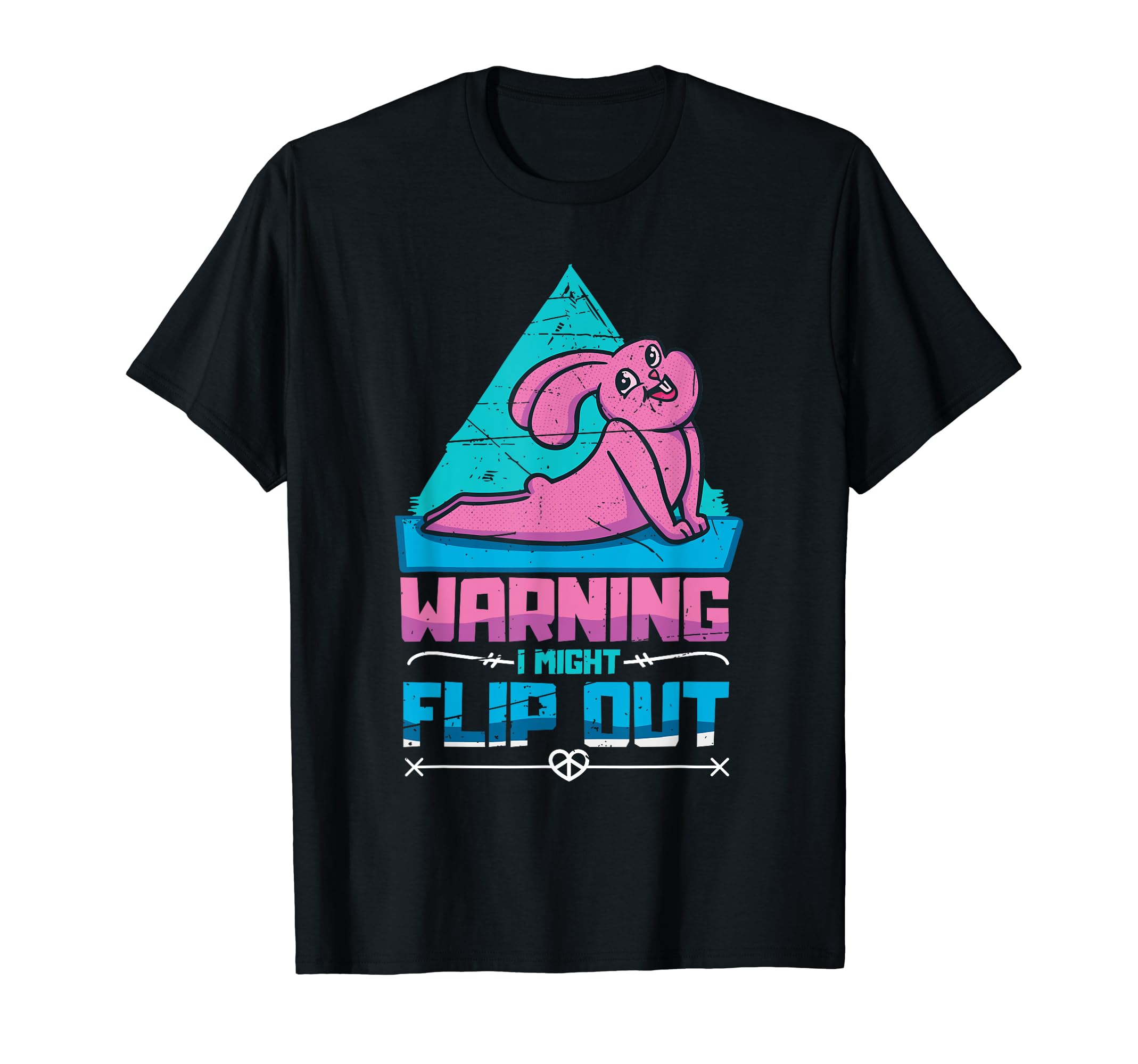 Warning I Might Flip Out Mindfulness T-Shirt - Minimalist Print for Adults - T-Shirt, Sweatshirt, Hoodie