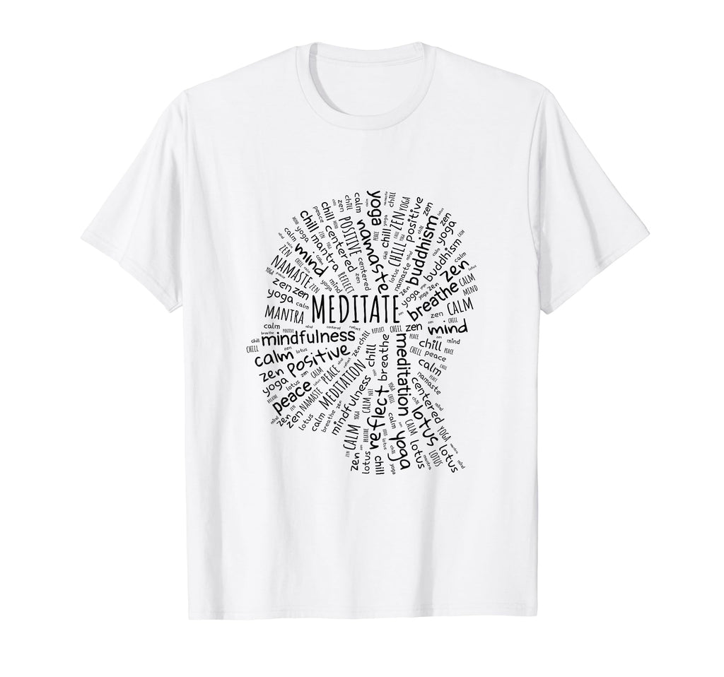 Mindfulness Zen Buddha Meditation T-Shirt - Minimalist Print Men Women - T-Shirt, Sweatshirt, Hoodie