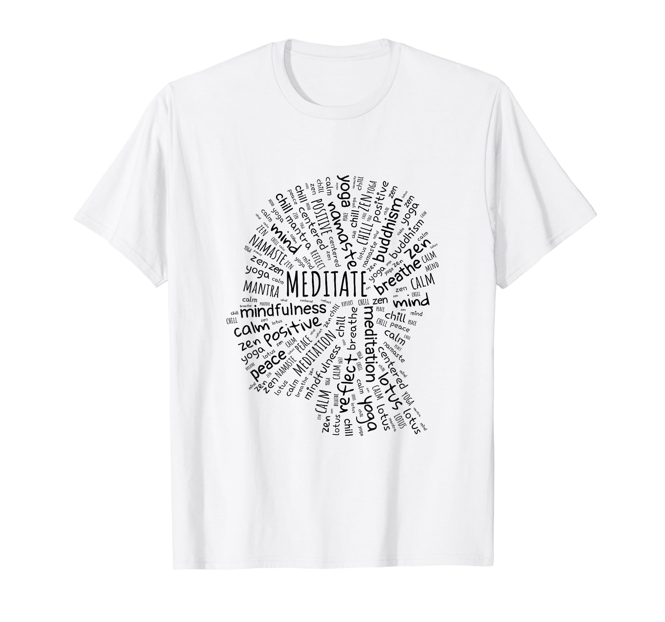 Mindfulness Zen Buddha Meditation T-Shirt - Minimalist Print Men Women - T-Shirt, Sweatshirt, Hoodie