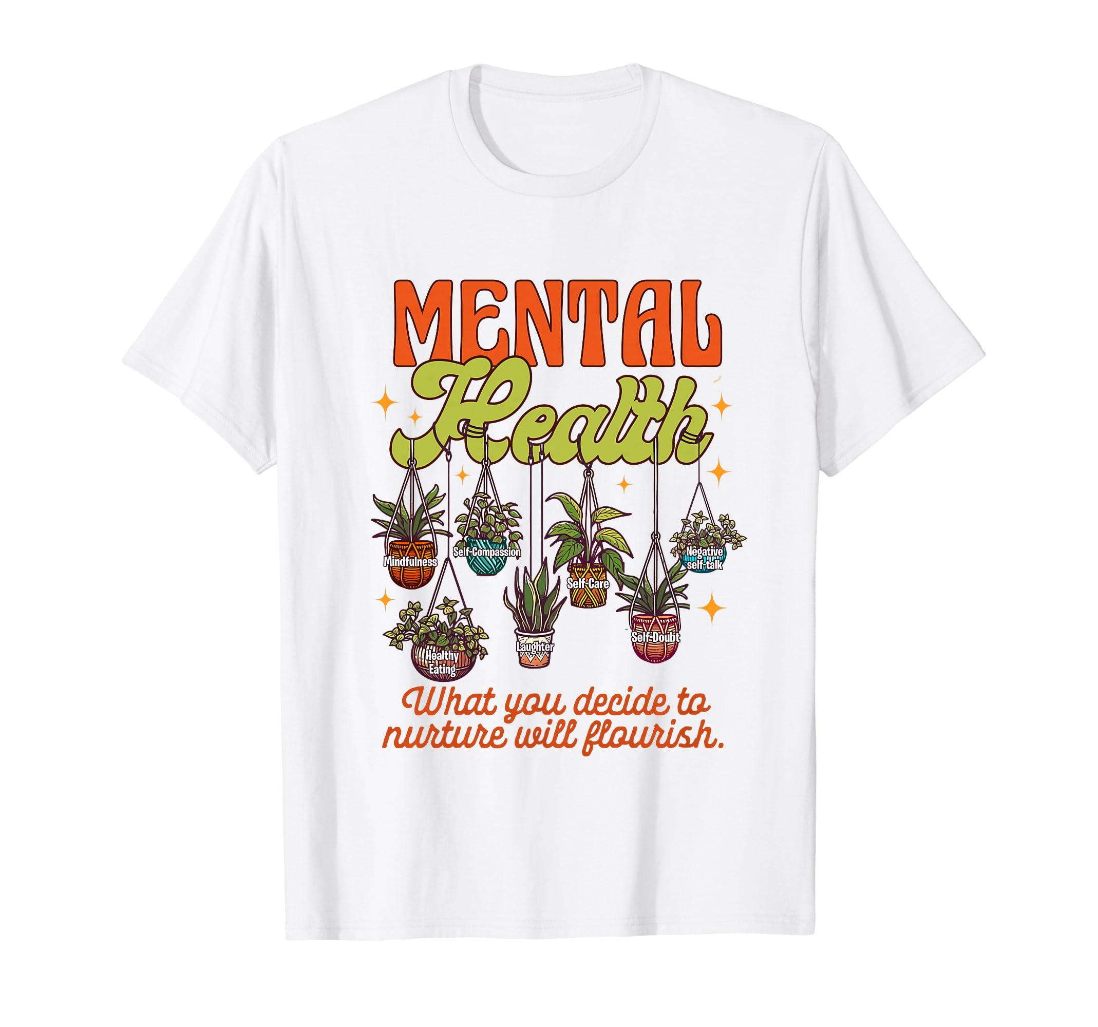 Mental Health Anxiety Kindness Mental T-Shirt - Trendy Graphic for Adults - T-Shirt, Sweatshirt, Hoodie