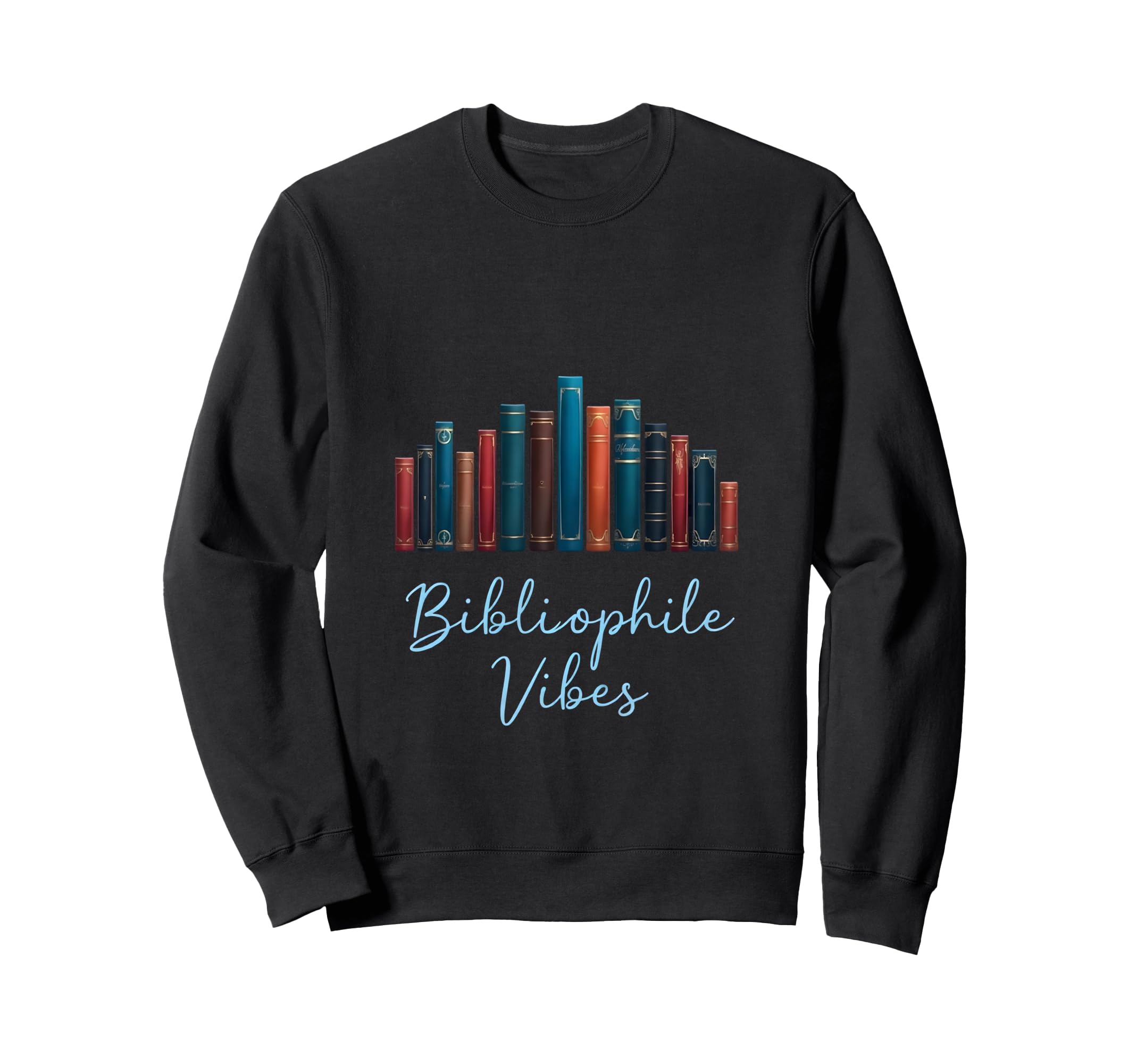 Cozy Autumn Vibes Book Stack Sweatshirt - Novelty Apparel Unisex - T-Shirt, Sweatshirt, Hoodie