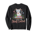 I Have No Shelf Control Cat Book Sweatshirt - Minimalist Print for Adults - T-Shirt, Sweatshirt, Hoodie