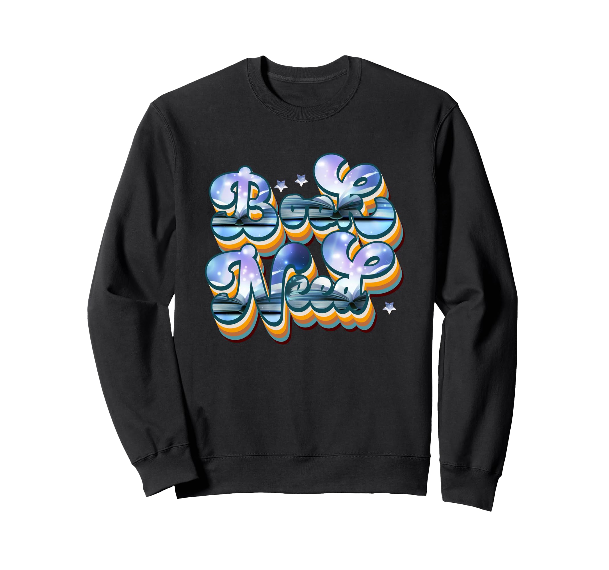 Book Nerd Cosmic Typography Sweatshirt - Trendy Graphic Men Women - T-Shirt, Sweatshirt, Hoodie