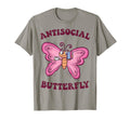 Groovy Anti Social Butterfly T-Shirt - Casual Everyday Wear for Adults - T-Shirt, Sweatshirt, Hoodie