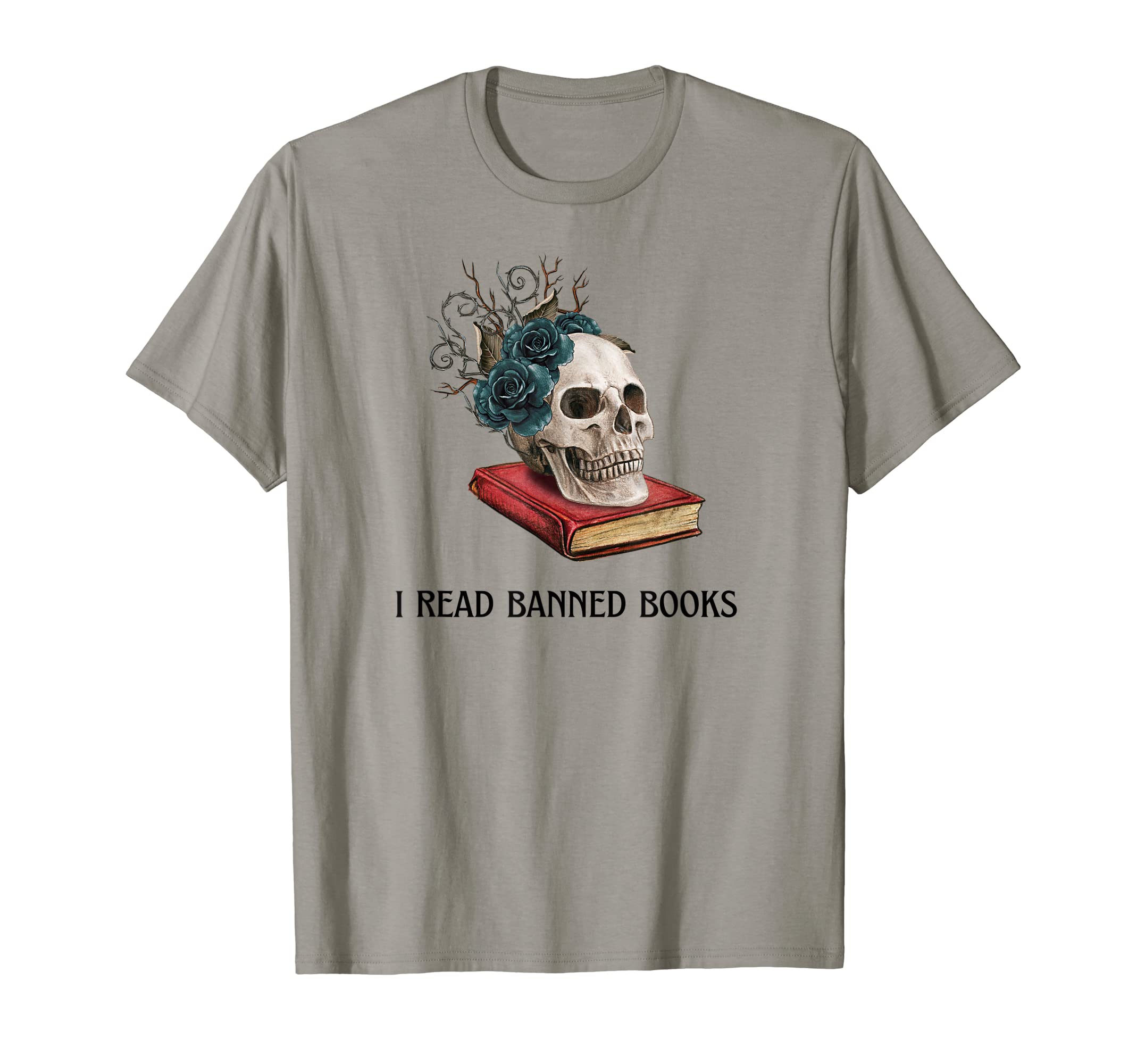 Goth I Read Banned Books Gothic Skeleton T-Shirt - Minimalist Print Unisex - T-Shirt, Sweatshirt, Hoodie