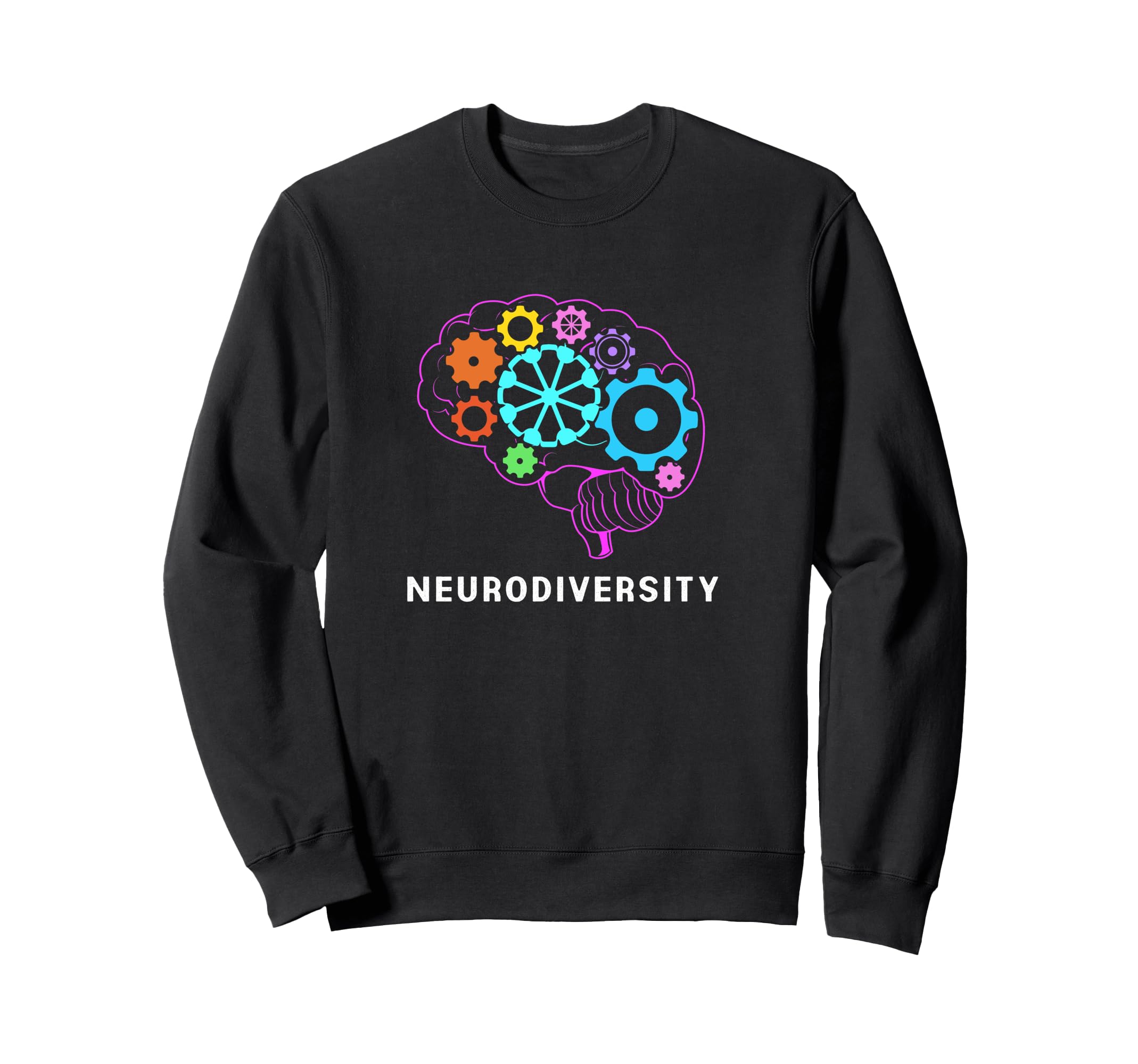Colorful Brain Adhd Autism Spectrum Sweatshirt - Custom Art Print Unisex - T-Shirt, Sweatshirt, Hoodie