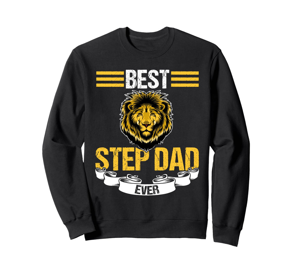 Best Step Dad Ever Stepfather Sweatshirt - Minimalist Print for Adults - T-Shirt, Sweatshirt, Hoodie