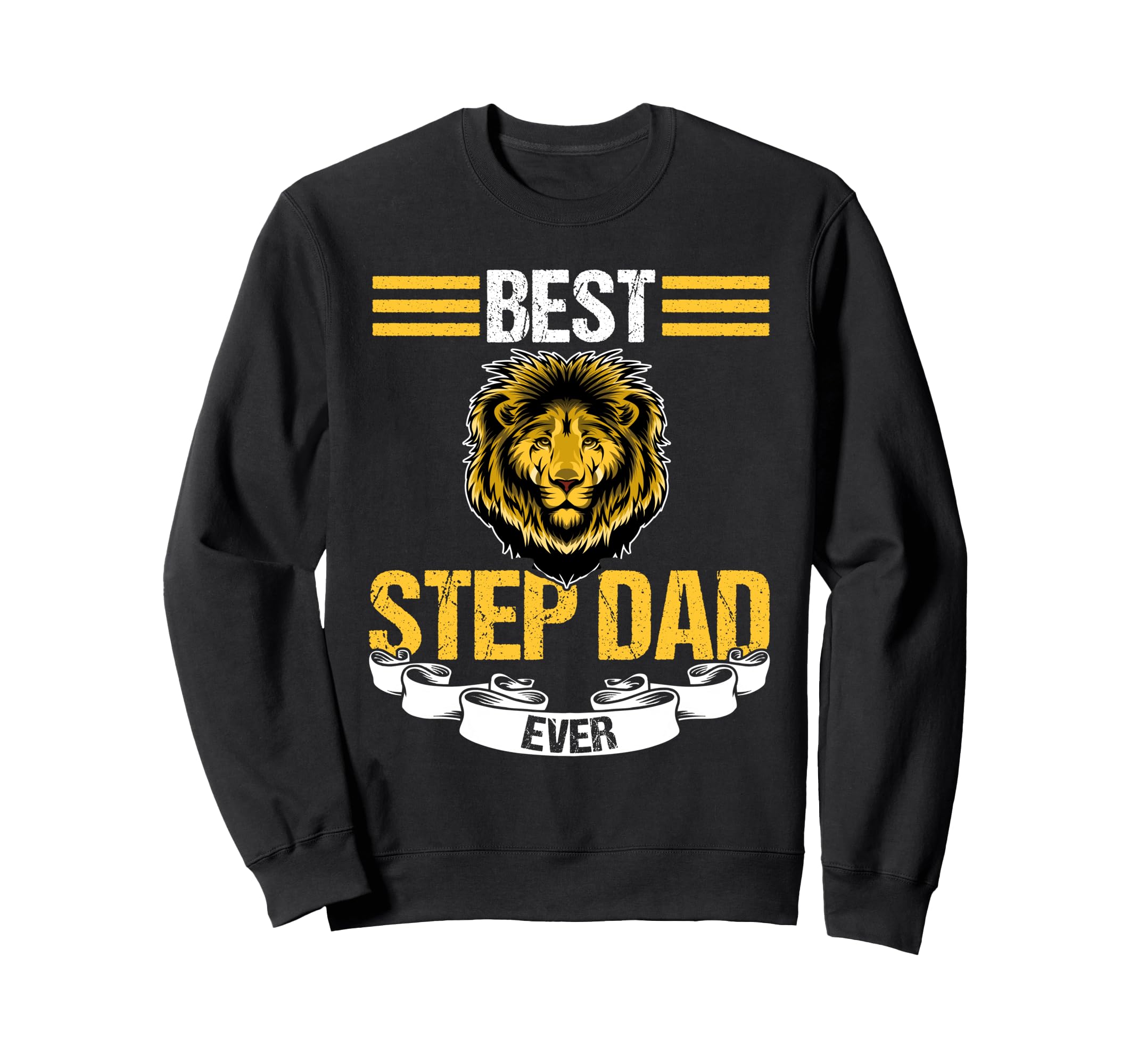 Best Step Dad Ever Stepfather Sweatshirt - Minimalist Print for Adults - T-Shirt, Sweatshirt, Hoodie