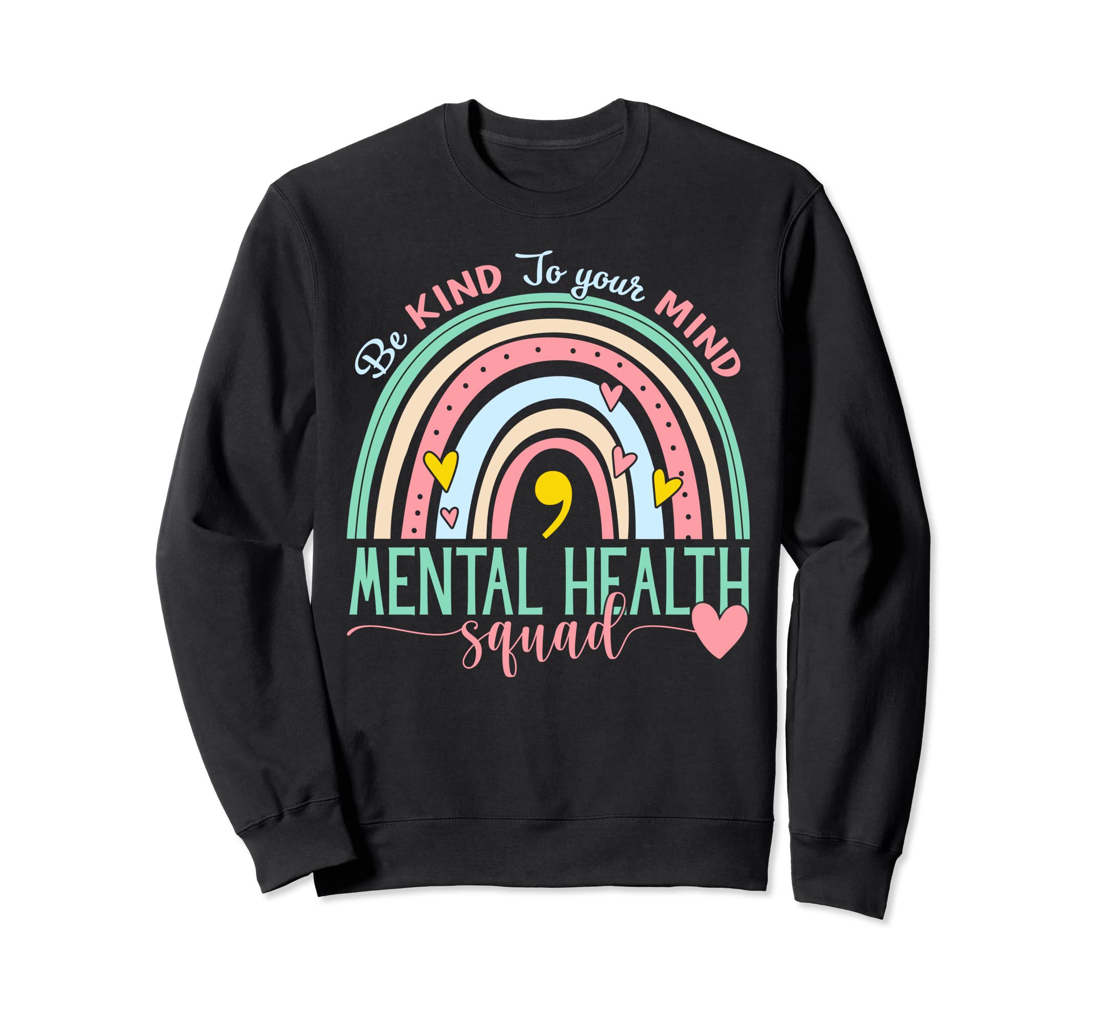 Mental Health Squad Brain Sweatshirt - Fun Novelty Design for Adults - T-Shirt, Sweatshirt, Hoodie
