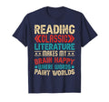 Reading Literature Makes My Brain Happy T-Shirt - Minimalist Print Unisex - T-Shirt, Sweatshirt, Hoodie