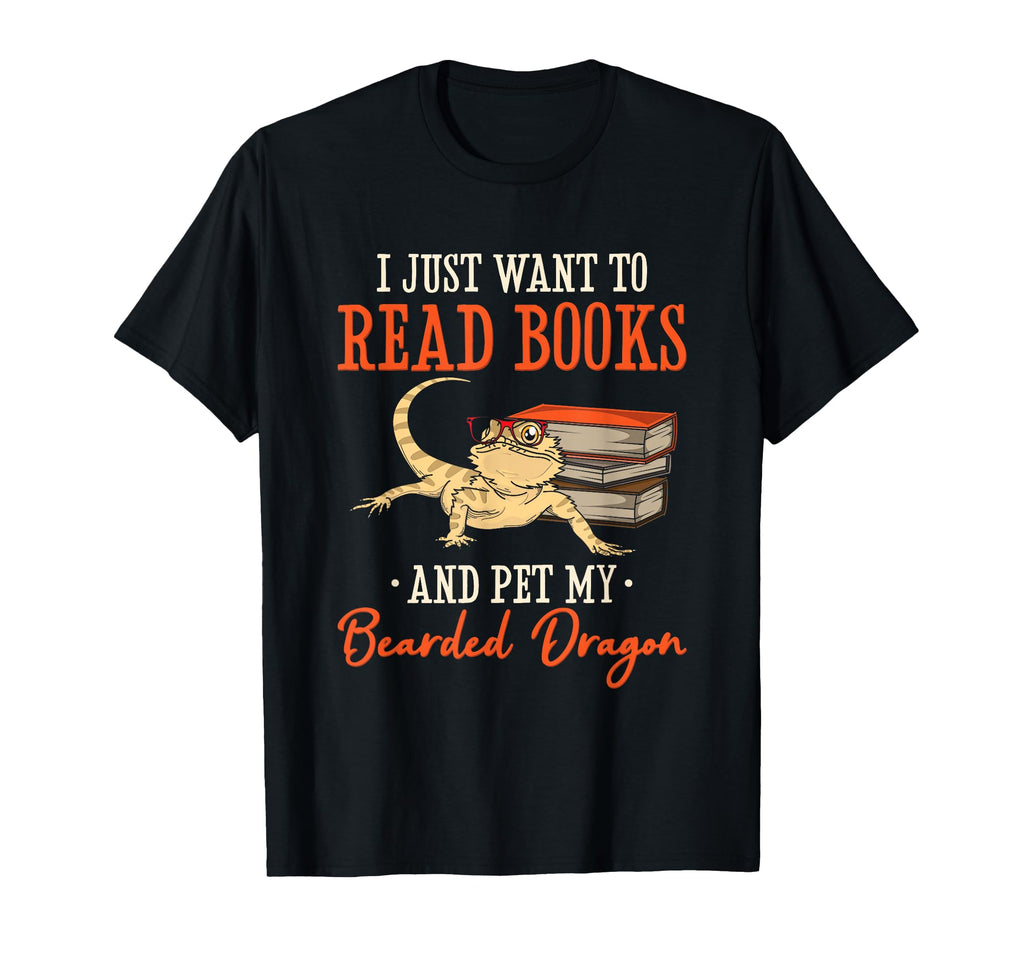 Book Nerd Book Lover Bearded Dragon T-Shirt - Streetwear Style for Adults - T-Shirt, Sweatshirt, Hoodie