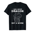 I Am Book Dragon Gift Book Lover Or T-Shirt - Minimalist Print for Adults - T-Shirt, Sweatshirt, Hoodie