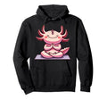 Meditation Axolotl Yoga Pose Relaxing Hoodie - Novelty Apparel Men Women - T-Shirt, Sweatshirt, Hoodie