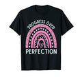 Progress Over Perfection Motivational T-Shirt - Minimalist Print Men Women - T-Shirt, Sweatshirt, Hoodie