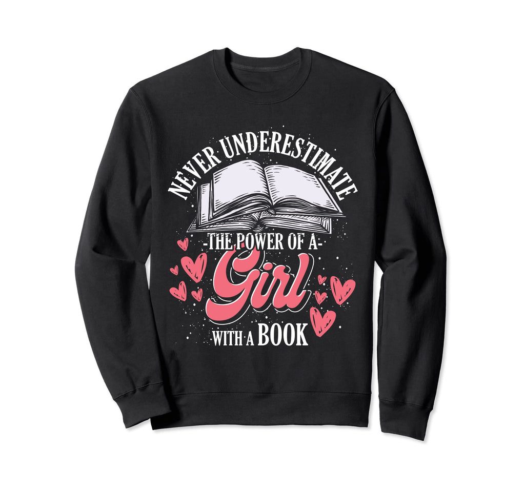 Librarian Gift Bookworm Book Nerd Sweatshirt - Custom Art Print Men Women - T-Shirt, Sweatshirt, Hoodie