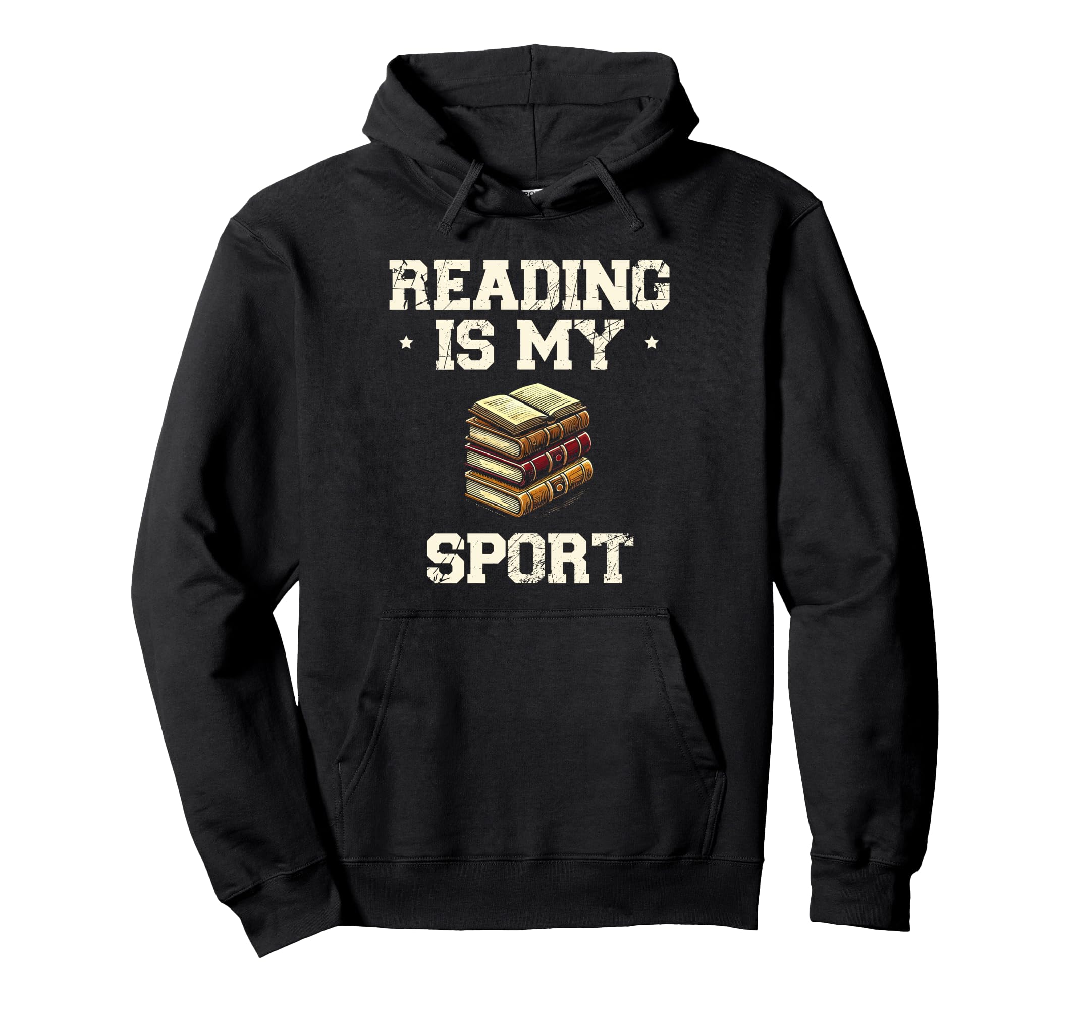 Reading Is My Sport Library Book Books Hoodie - Fun Novelty Design Unisex - T-Shirt, Sweatshirt, Hoodie