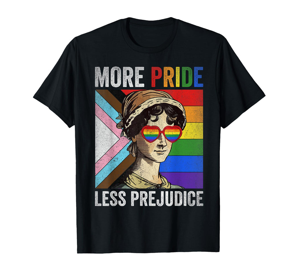 More Pride Less Prejudice Lgbt Gay T-Shirt - Unique Graphic Men Women - T-Shirt, Sweatshirt, Hoodie
