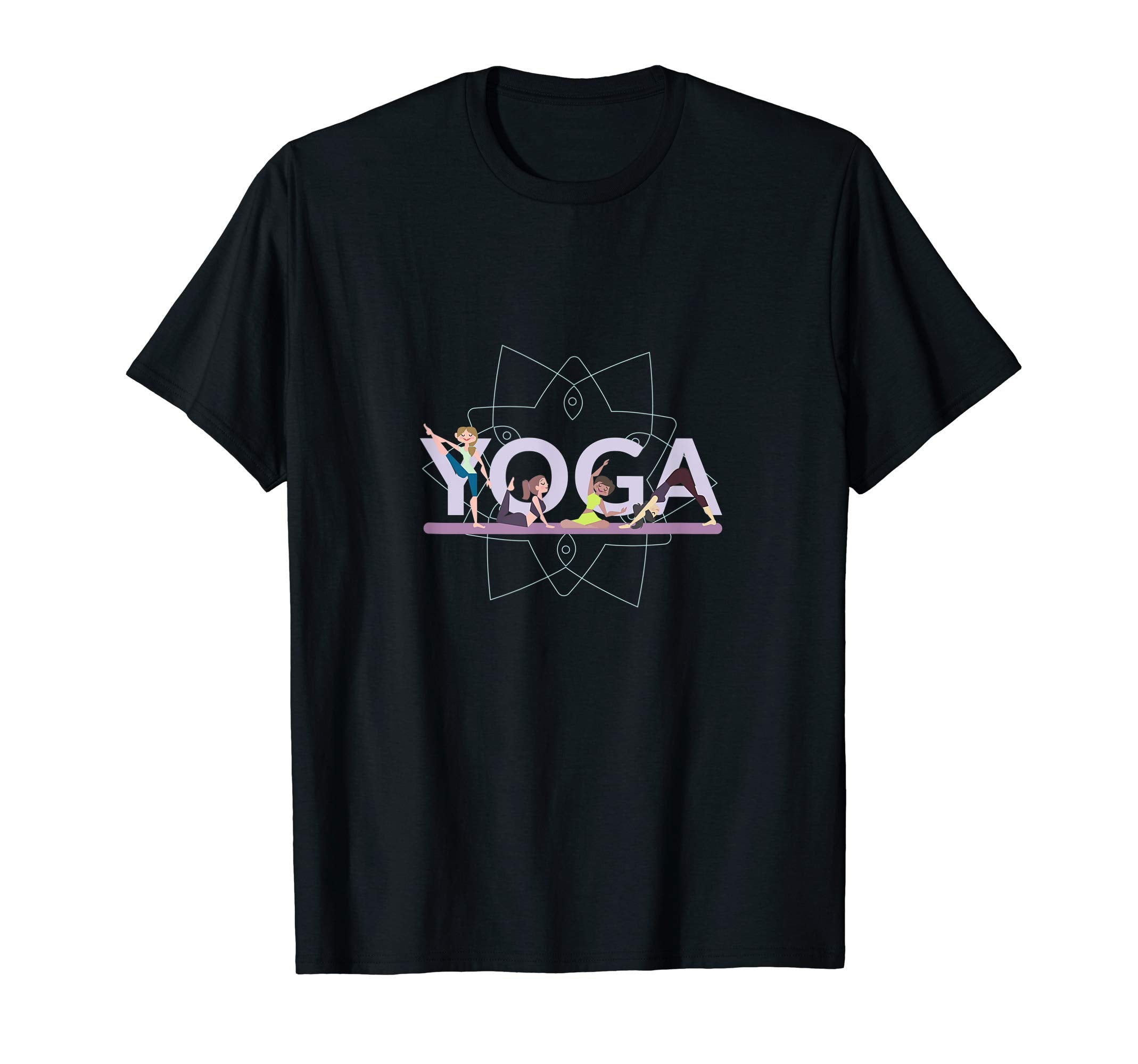 Yoga Poses Meditation Good Vibes T-Shirt - Fun Novelty Design for Adults - T-Shirt, Sweatshirt, Hoodie