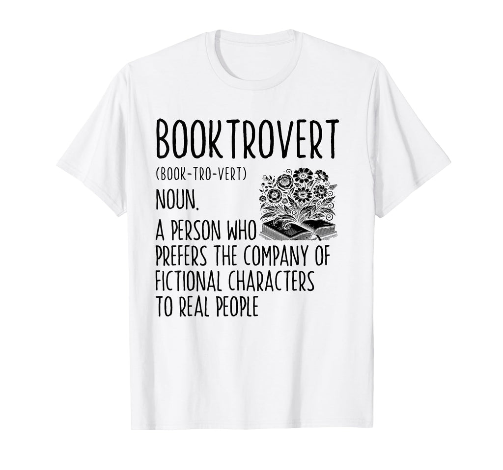Booktrovert Definition Bookworm Book T-Shirt - Novelty Apparel Unisex - T-Shirt, Sweatshirt, Hoodie