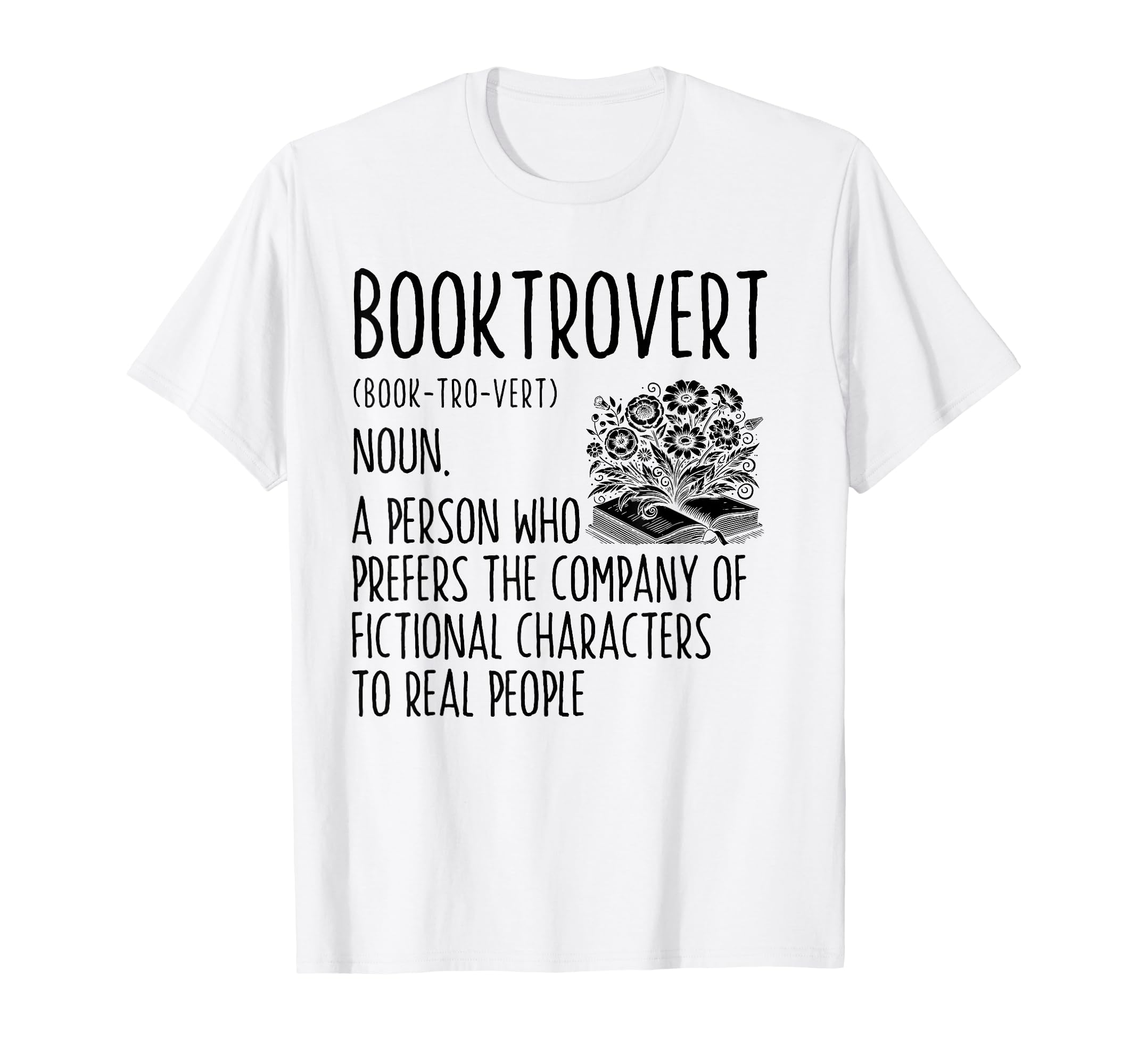 Booktrovert Definition Bookworm Book T-Shirt - Novelty Apparel Unisex - T-Shirt, Sweatshirt, Hoodie