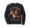 Funny Cat Riding Bull Hold Partner Im Sweatshirt - Novelty Apparel Unisex - T-Shirt, Sweatshirt, Hoodie