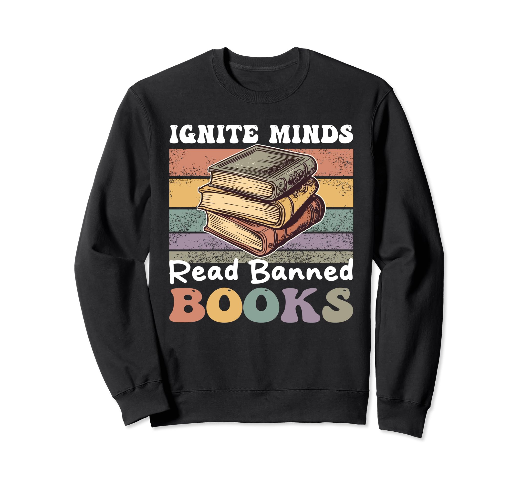 Book Lover Ignite Minds Read Sweatshirt - Aesthetic Graphic Men Women - T-Shirt, Sweatshirt, Hoodie