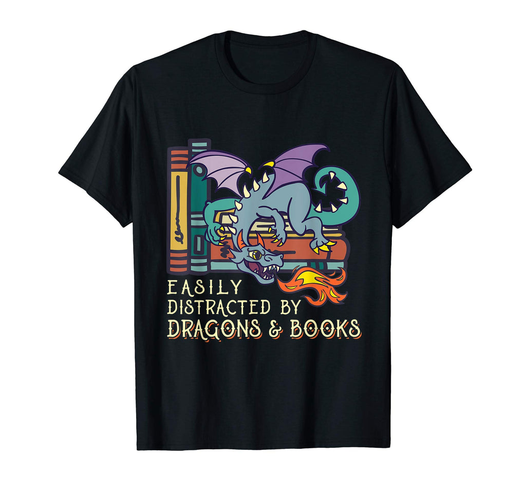 Funny Easily Distracted Dragons And T-Shirt - Custom Art Print Men Women - T-Shirt, Sweatshirt, Hoodie