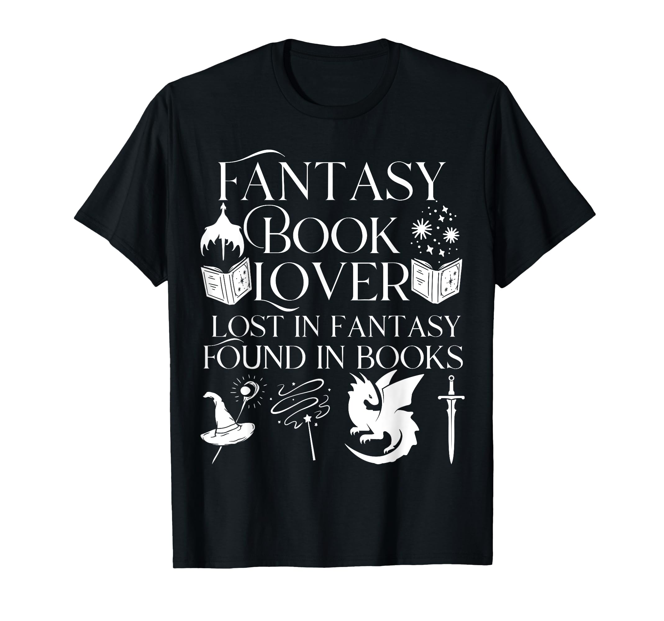 Fantasy Book Lover Dragons And Magic T-Shirt - Custom Art Print for Adults - T-Shirt, Sweatshirt, Hoodie
