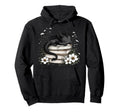 Sleeping Dragon Book Fantasy Reader Hoodie - Minimalist Print Unisex - T-Shirt, Sweatshirt, Hoodie