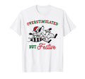 Overstimulated But Festive Raccoon T-Shirt - Trendy Graphic Men Women - T-Shirt, Sweatshirt, Hoodie