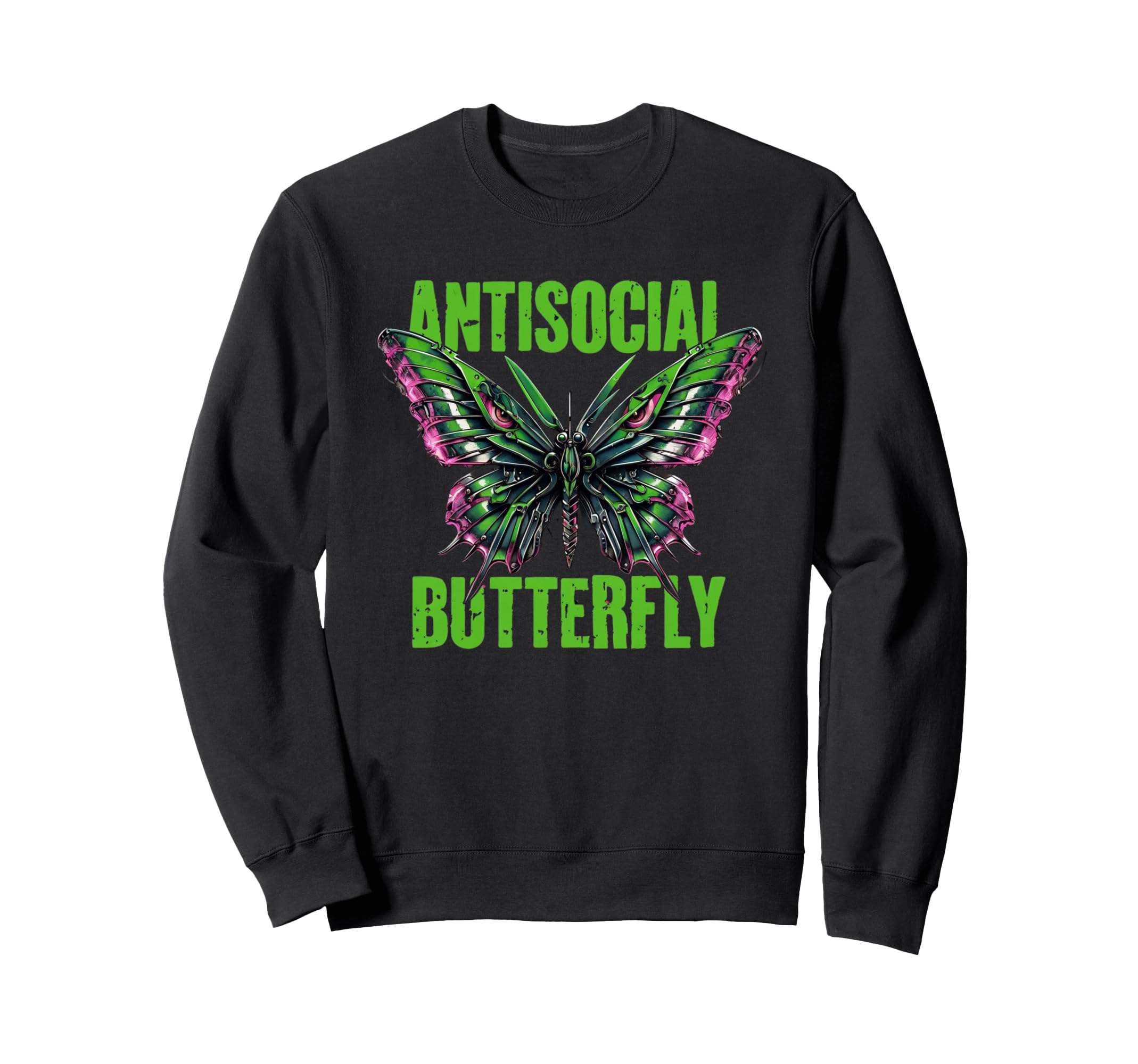 Antisocial Butterfly Lovers Sweatshirt - Casual Everyday Wear for Adults - T-Shirt, Sweatshirt, Hoodie