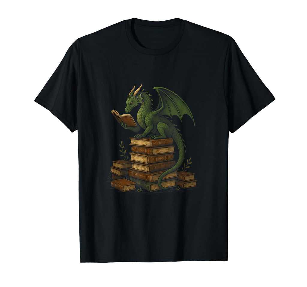 Distressed Bookworm Dragons Reading T-Shirt - Streetwear Style Men Women - T-Shirt, Sweatshirt, Hoodie