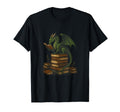 Distressed Bookworm Dragons Reading T-Shirt - Streetwear Style Men Women - T-Shirt, Sweatshirt, Hoodie