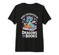 Easily Distracted Dragons And Books T-Shirt - Aesthetic Graphic Men Women - T-Shirt, Sweatshirt, Hoodie