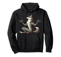 Meditation Wolf Yoga Pose Relaxing Hoodie - Aesthetic Graphic for Adults - T-Shirt, Sweatshirt, Hoodie