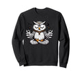 Meditation Owl Yoga Pose Relaxing Sweatshirt - Streetwear Style Men Women - T-Shirt, Sweatshirt, Hoodie