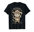 Hold Partner Im Overstimulated Western Cat T-Shirt - Graphic Print Unisex - T-Shirt, Sweatshirt, Hoodie
