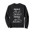 Funny Yoga Inhale Exhale Pooping Sweatshirt - Unique Graphic for Adults - T-Shirt, Sweatshirt, Hoodie