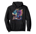 Dragon Reading Book Bookworm Bookish Hoodie - Streetwear Style Unisex - T-Shirt, Sweatshirt, Hoodie