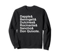 Don Quixote Character List Literature Sweatshirt - Trendy Graphic Men Women - T-Shirt, Sweatshirt, Hoodie